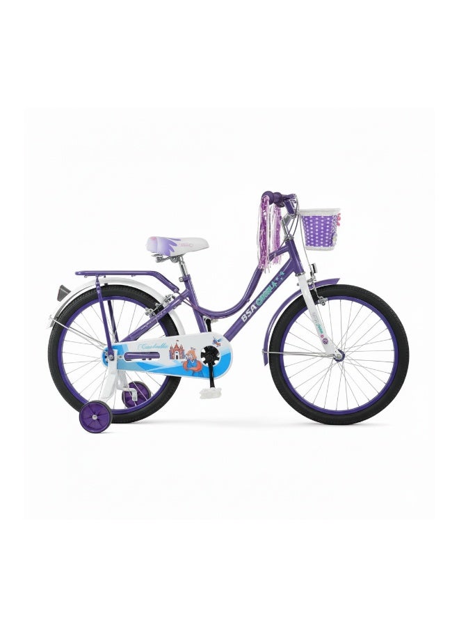 دراجة TI Bicycle Ryders Flora مقاس 20 بوصة - دراجة أطفال مزودة بعجلات مساعدة - بنفسجي - Image 2